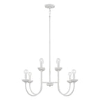 Capital Lighting 456181CE Ceramic White 32.5'' W X 26'' H 8-light Chandelier In Matte White With Handcrafted Fluted Ceramic Accents Image 1