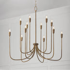 Capital Lighting Marley 40'' W X 38'' H 12-light Chandelier In Mystic Bronze