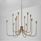 Capital Lighting 456801MZ Mystic Bronze 40'' W X 38'' H 12-light Chandelier In Mystic Bronze Image 2