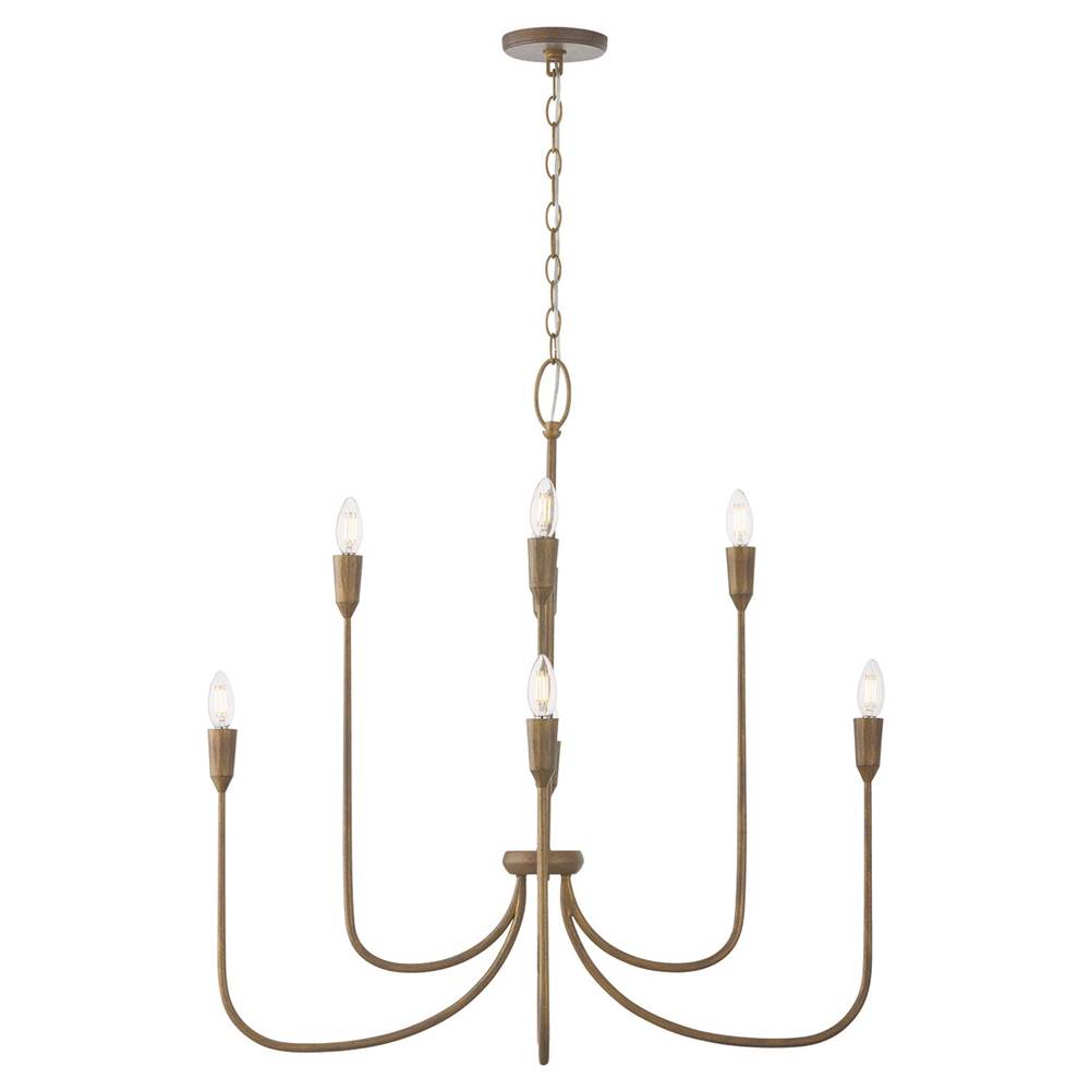 Capital Lighting 456881MZ Mystic Bronze 33'' W X 32'' H 8-light Chandelier In Mystic Bronze Image 1