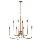 Capital Lighting 456881MZ Mystic Bronze 33'' W X 32'' H 8-light Chandelier In Mystic Bronze Image 3