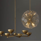 Capital Lighting 458561FT Feathered Gold 34'' W X 18'' H 6-light Chandelier In Textural Feathered Brass Image 3
