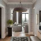 Capital Lighting 459781AGD Aegean Grey,Dark Brass 35'' W X 21.75'' H 8-light Intricate Beaded Chandelier With Handcrafted Wooden Beads In Aegean Grey And Dark Brass And Elevated Designer Chain Image 4