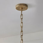 Capital Lighting 459861ARG Artisan Gold 39'' W X 24.25'' H 6-light Chandelier In Hand-painted Textured Artisan Gold With Smooth Tapered Candlesleeve Design Image 2