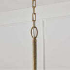 Capital Lighting 459861ARG Artisan Gold 39'' W X 24.25'' H 6-light Chandelier In Hand-painted Textured Artisan Gold With Smooth Tapered Candlesleeve Design Image 7