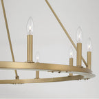 Capital Lighting 4912AD Aged Brass 48''w 12-light Wagon Wheel Chandelier In Aged Brass Image 4