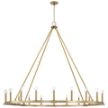 Capital Lighting 4913AD Aged Brass 60''w 20-light Wagon Wheel Chandelier In Aged Brass Image 1