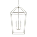 Capital Lighting Birch 17'' W X 33'' H 6-light Lantern Foyer Pendant In Brushed Nickel