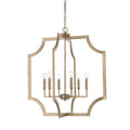 Capital Lighting Lesley 28'' W X 30.5'' H 6-light Foyer Pendant In Aged Brass