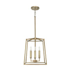 Capital Lighting 537641AD Aged Brass 12'' W X 15'' H 4-light Lantern Foyer Pendant In Aged Brass Image 1
