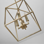 Capital Lighting 537641AD Aged Brass 12'' W X 15'' H 4-light Lantern Foyer Pendant In Aged Brass Image 4