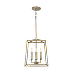 Capital Lighting 537641AD Aged Brass 12'' W X 15'' H 4-light Lantern Foyer Pendant In Aged Brass Image 2