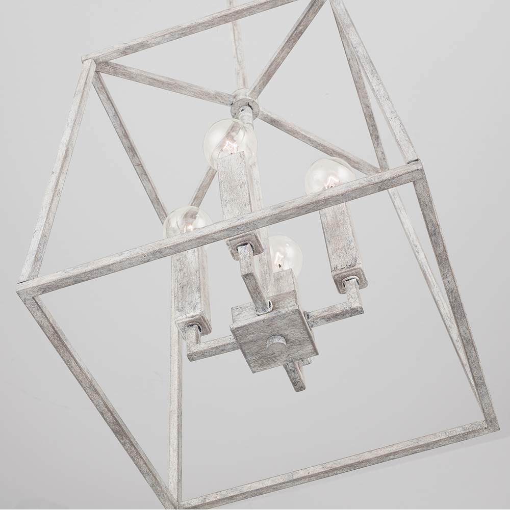 Capital Lighting 537641MS Mystic Sand 12'' W X 15'' H 4-light Lantern Foyer Pendant In Mystic Sand Image 4