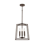 Capital Lighting 537641OR Oil Rubbed Bronze 12'' W X 15'' H 4-light Lantern Foyer Pendant In Oil Rubbed Bronze In Oil Rubbed Bronze Image 2