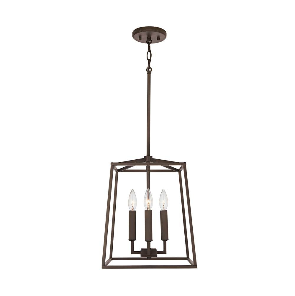Capital Lighting 537641OR Oil Rubbed Bronze 12'' W X 15'' H 4-light Lantern Foyer Pendant In Oil Rubbed Bronze In Oil Rubbed Bronze Image 2