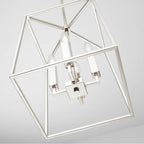 Capital Lighting 537641PN Polished Nickel 12'' W X 15'' H 4-light Lantern Foyer Pendant In Polished Nickel Image 4