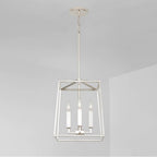 Capital Lighting 537641PN Polished Nickel 12'' W X 15'' H 4-light Lantern Foyer Pendant In Polished Nickel Image 3