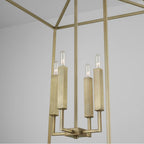 Capital Lighting 537643AD Aged Brass 22'' W X 27.5'' H 4-light Lantern Foyer Pendant In Aged Brass Image 4
