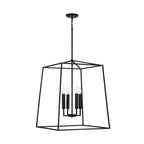 Capital Lighting Thea 22'' W X 27.5'' H 4-light Lantern Foyer Pendant In Aged Brass