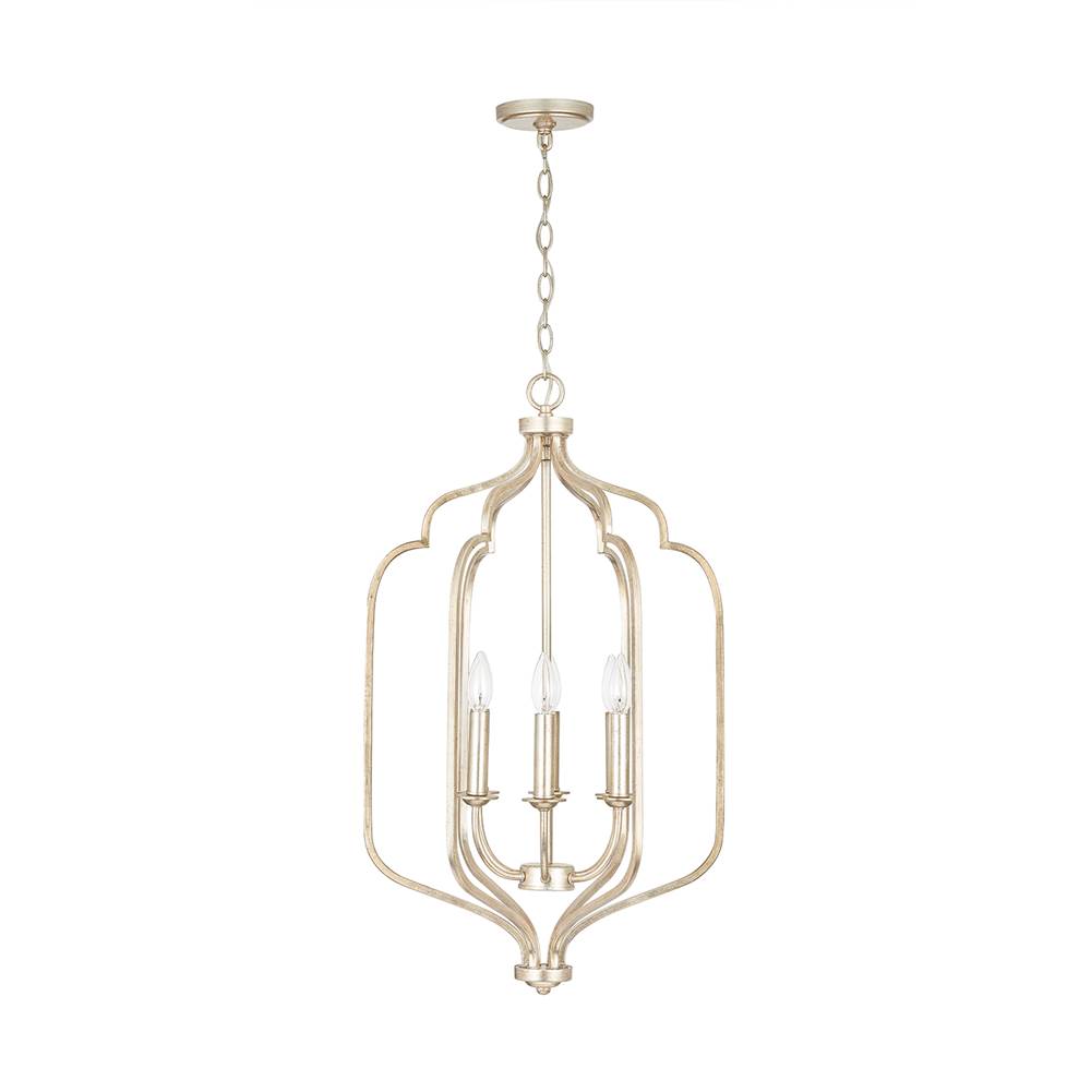 Capital Lighting 538761WG Winter Gold 18'' W X 30.5'' H 6-light Foyer Pendant In Winter Gold Image 1