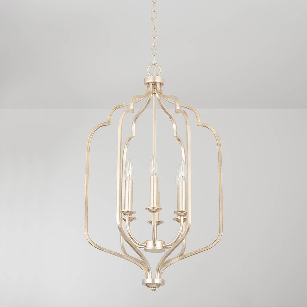Capital Lighting 538761WG Winter Gold 18'' W X 30.5'' H 6-light Foyer Pendant In Winter Gold Image 3