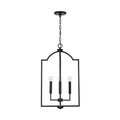 Capital Lighting Carter 16'' W X 27'' H 4-light Foyer Pendant In Matte Black