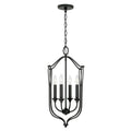 Capital Lighting Bentley 15'' W X 25'' H 4-light Foyer In Black Iron
