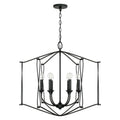 Capital Lighting Bentley 28'' W X 25.5'' H 6-light Foyer In Black Iron