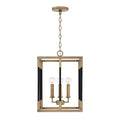 Capital Lighting 544741AB Aged Brass,Black 13'' W X 18'' H 4-light Small Foyer In Aged Brass And Black Image 1