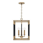 Capital Lighting 544741AB Aged Brass,Black 13'' W X 18'' H 4-light Small Foyer In Aged Brass And Black Image 1