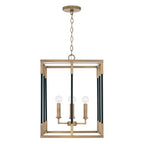 Capital Lighting 544742AB Aged Brass,Black 16'' W X 22.5'' H 4-light Medium Foyer In Aged Brass And Black Image 1