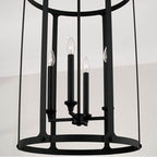 Capital Lighting Brennen 19'' W X 29.5'' H 4-light Foyer In Black Iron