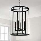 Capital Lighting 544941BI Black Iron 19'' W X 29.5'' H 4-light Foyer In Black Iron Image 2