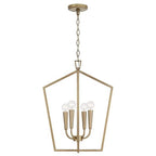 Capital Lighting 545941AD Aged Brass 17'' W X 22'' H 4-light Foyer In Aged Brass Image 1