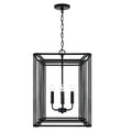 Capital Lighting 546041MB Matte Black 16'' W X 22.5'' H 4-light Foyer In Matte Black Image 1