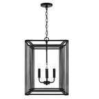 Capital Lighting 546041MB Matte Black 16'' W X 22.5'' H 4-light Foyer In Matte Black Image 1
