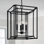 Capital Lighting Lennon 16'' W X 22.5'' H 4-light Foyer In Matte Black