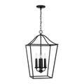 Capital Lighting 550641BI Black Iron 15.75''w X 25.5''h 4-light Foyer Pendant Lantern In Black Iron Image 1