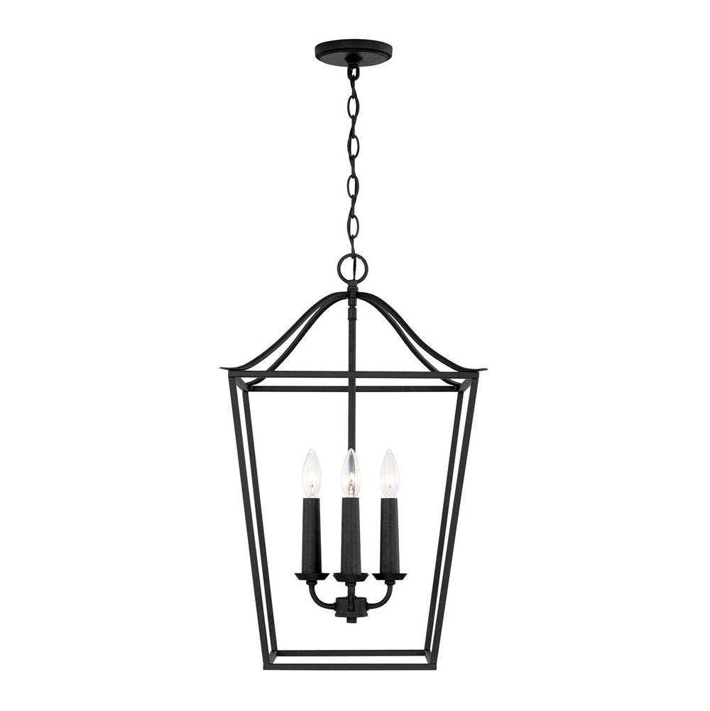 Capital Lighting 550641BI Black Iron 15.75''w X 25.5''h 4-light Foyer Pendant Lantern In Black Iron Image 4