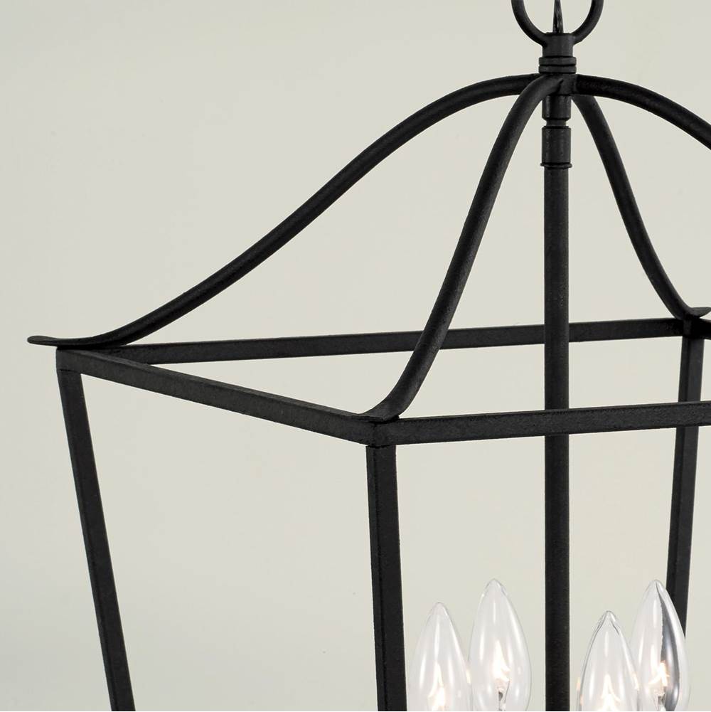 Capital Lighting 550641BI Black Iron 15.75''w X 25.5''h 4-light Foyer Pendant Lantern In Black Iron Image 5