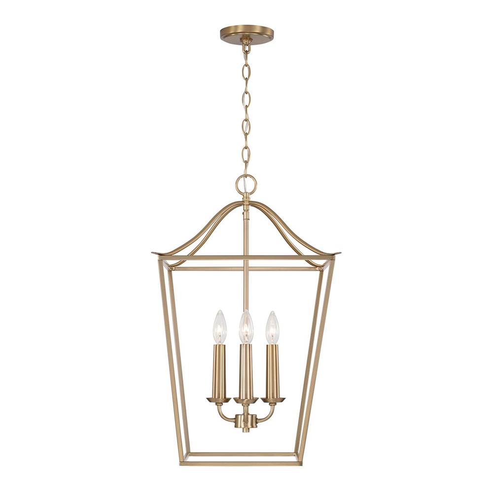 Capital Lighting 550641MA Matte Brass 15.75''w X 25.5''h 4-light Foyer Pendant Lantern In Matte Brass Image 3