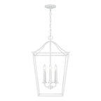 Capital Lighting 550641XW Textured White 15.75''w X 25.5''h 4-light Foyer Pendant Lantern In Textured White Image 3