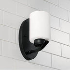 Capital Lighting Dixon 4.5'' W X 8'' H X 6'' E 1-light Soft White Glass Sconce In Brushed Nickel