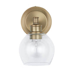 Capital Lighting 621111AD-426 Aged Brass 6'' W X 10'' H X 7'' E 1-light Clear Glass Sconce In Aged Brass Image 4