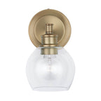 Capital Lighting 621111AD-426 Aged Brass 6'' W X 10'' H X 7'' E 1-light Clear Glass Sconce In Aged Brass Image 3