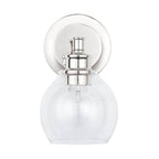 Capital Lighting 621111PN-426 Polished Nickel 6'' W X 10'' H X 7'' E 1-light Clear Glass Sconce In Polished Nickel Image 4