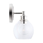 Capital Lighting 621111PN-426 Polished Nickel 6'' W X 10'' H X 7'' E 1-light Clear Glass Sconce In Polished Nickel Image 2