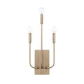 Capital Lighting Zander 9'' W X 20'' H X 3.5'' E 3-light Sconce In Aged Brass Ada Compliant