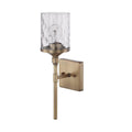 Capital Lighting Colton 5'' W X 17'' H X 6'' E 1-light Clear Water Glass Sconce In Aged Brass