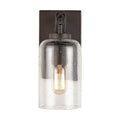 Capital Lighting 631311OB-464 Old Bronze 5'' W X 11'' H X 6'' E 1-light Clear Seeded Glass Sconce In Old Bronze Image 1